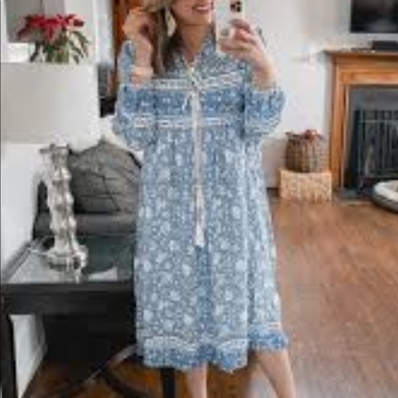 NWT R.Vivimos Boho Tassel Dress - Picture 3 of 14